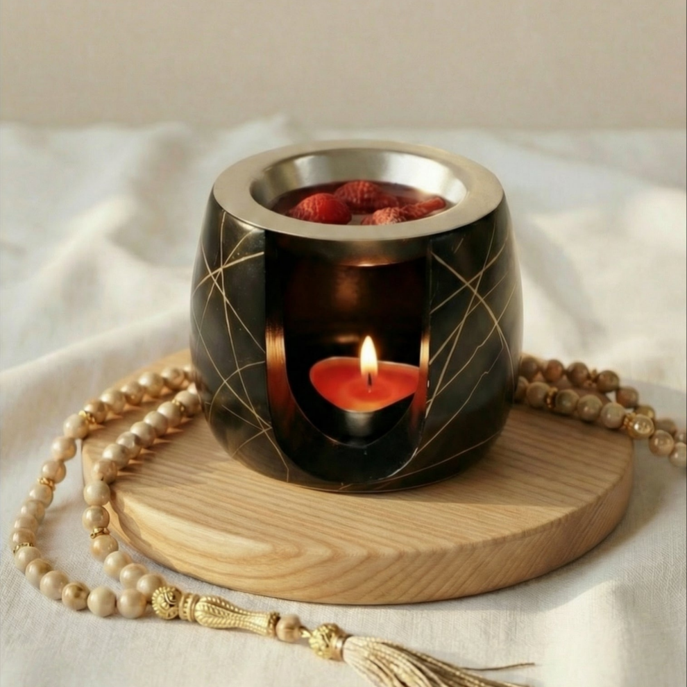 Candle aroma diffuser