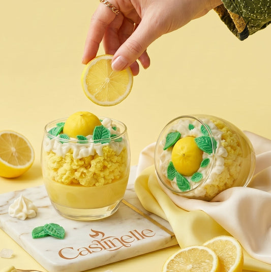 Lemon tart candle